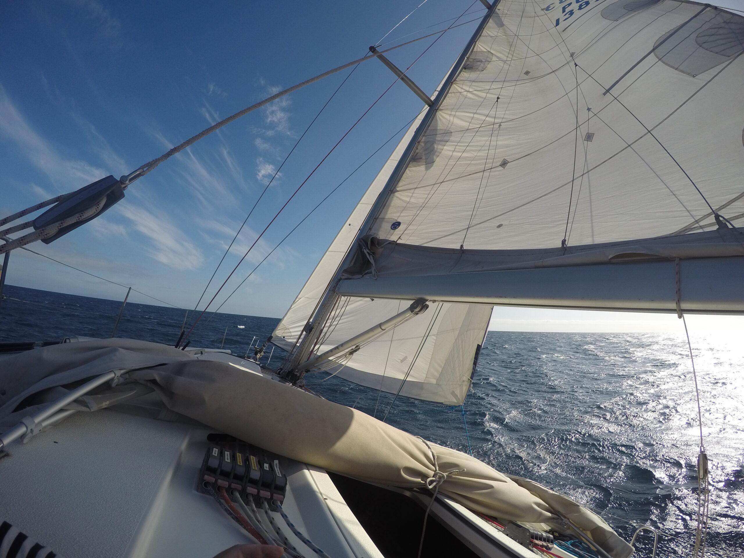 Picture of sail boat sails